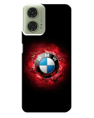 Чехол для Motorola MOTO G24 с картинкой «Логотип BMW — вспышка»