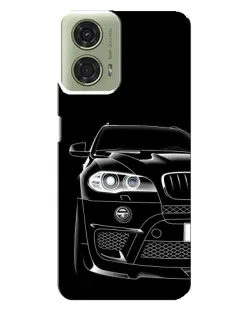 Чехол для Motorola MOTO G24 с картинкой «Темный силуэт BMW»