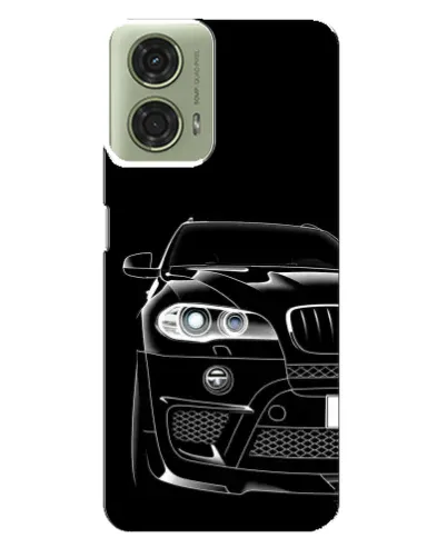 Чехол для Motorola MOTO G24 с картинкой «Темный силуэт BMW»