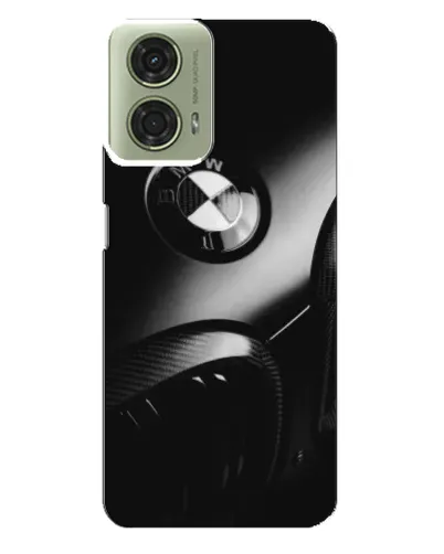 Чехол для Motorola MOTO G24 с картинкой «Эмблема BMW — макро»