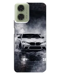 Чехол для Motorola MOTO G24 с картинкой «BMW сквозь туман»