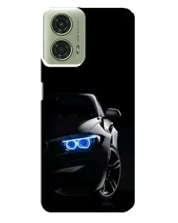 Чехол для Motorola MOTO G24 с картинкой «BMW — ночной взгляд»