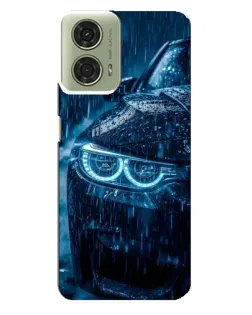 Чехол для Motorola MOTO G24 с картинкой «BMW под дождем»