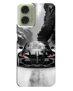 Чехол для Motorola MOTO G24 с картинкой «BMW — акварельный дрифт»