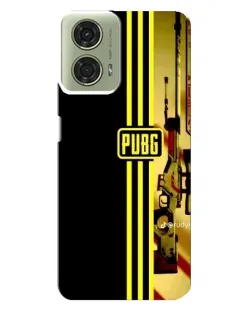 Чехол для Motorola MOTO G24 с картинкой «PUBG — камуфляжный шлем»