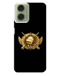 Чехол для Motorola MOTO G24 с картинкой «PUBG — оранжевый градиент»