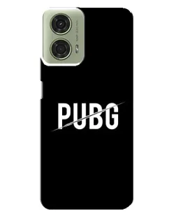 Чехол для Motorola MOTO G24 с картинкой «PUBG — белый логотип»
