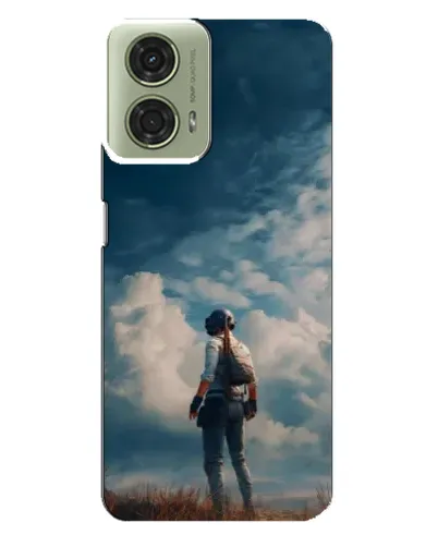 Чехол для Motorola MOTO G24 с картинкой «Герой PUBG на скале» Чехол для Motorola MOTO G24 с картинкой «Герой PUBG на скале»