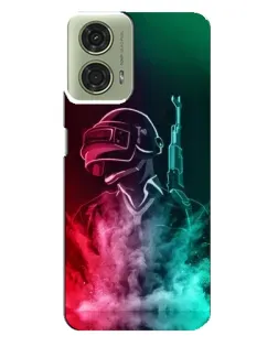 Чехол для Motorola MOTO G24 с картинкой «PUBG — огненный воин»