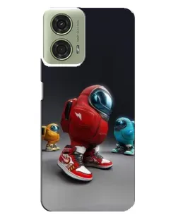 Чехол для Motorola MOTO G24 с картинкой «Among Us — 3D стиль»