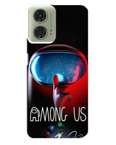 Чехол для Motorola MOTO G24 с картинкой «Красный импостер — макро» Чехол для Motorola MOTO G24 с картинкой «Красный импостер — макро»