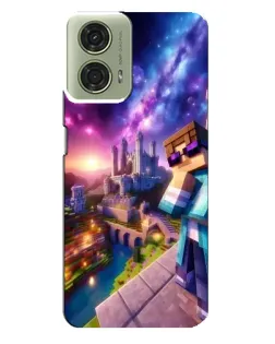 Чехол для Motorola MOTO G24 с картинкой «Стив и космос»
