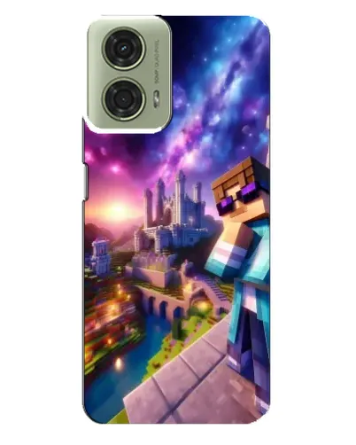 Чехол для Motorola MOTO G24 с картинкой «Стив и космос» Чехол для Motorola MOTO G24 с картинкой «Стив и космос»