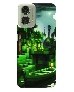Чехол для Motorola MOTO G24 с картинкой «Minecraft лесной пейзаж»