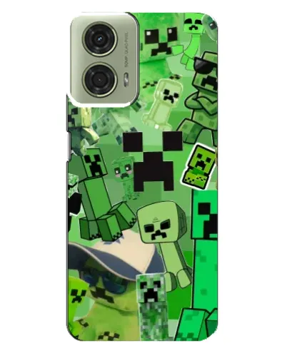 Чехол для Motorola MOTO G24 с картинкой «Криперы Minecraft» Чехол для Motorola MOTO G24 с картинкой «Криперы Minecraft»