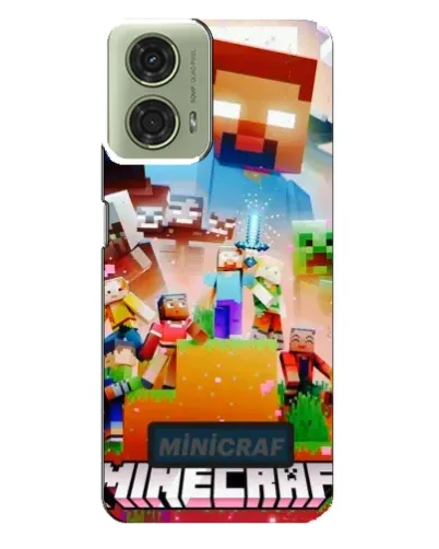 Чехол для Motorola MOTO G24 с картинкой «Minecraft герои игры» Чехол для Motorola MOTO G24 с картинкой «Minecraft герои игры»