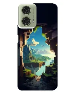 Чехол для Motorola MOTO G24 с картинкой «Вид из пещеры»