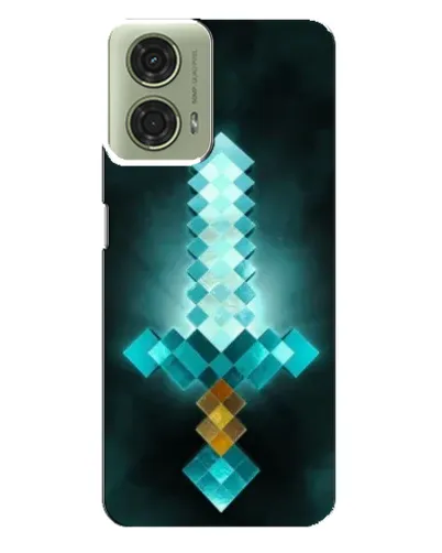 Чехол для Motorola MOTO G24 с картинкой «Алмазный меч неон» Чехол для Motorola MOTO G24 с картинкой «Алмазный меч неон»