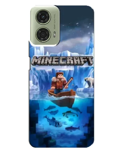 Чехол для Motorola MOTO G24 с картинкой «Minecraft ледяной мир» Чехол для Motorola MOTO G24 с картинкой «Minecraft ледяной мир»