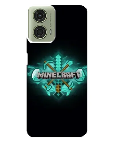 Чехол для Motorola MOTO G24 с картинкой «Minecraft Diamond лого» Чехол для Motorola MOTO G24 с картинкой «Minecraft Diamond лого»