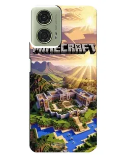 Чехол для Motorola MOTO G24 с картинкой «Minecraft панорама»