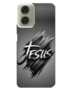 Чехол для Motorola MOTO G24 с картинкой «Надпись Jesus Graffiti»