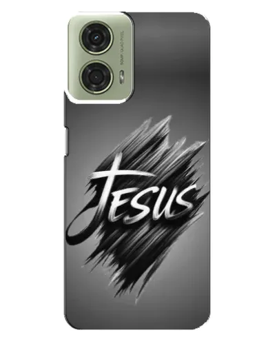 Чехол для Motorola MOTO G24 с картинкой «Надпись Jesus Graffiti»
