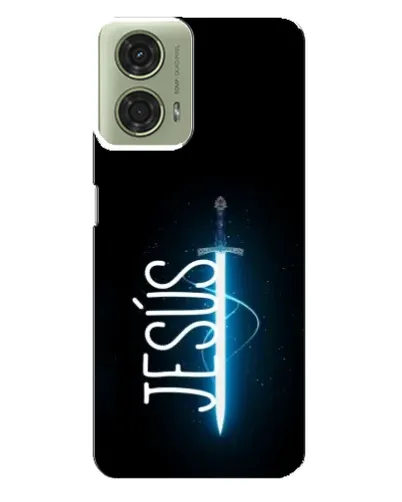 Чехол для Motorola MOTO G24 с картинкой «Меч Духа Jesus»