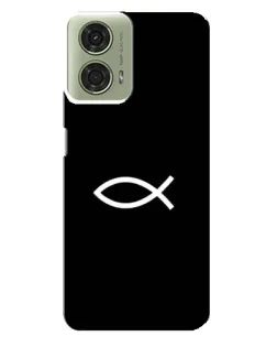 Чехол для Motorola MOTO G24 с картинкой «Символ рыбы Jesus»