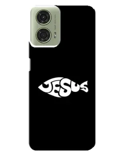 Чехол для Motorola MOTO G24 с картинкой «Рыба Jesus»