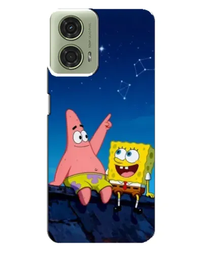 Чехол для Motorola MOTO G24 с картинкой «Губка Боб и Патрик ночью» Чехол для Motorola MOTO G24 с картинкой «Губка Боб и Патрик ночью»