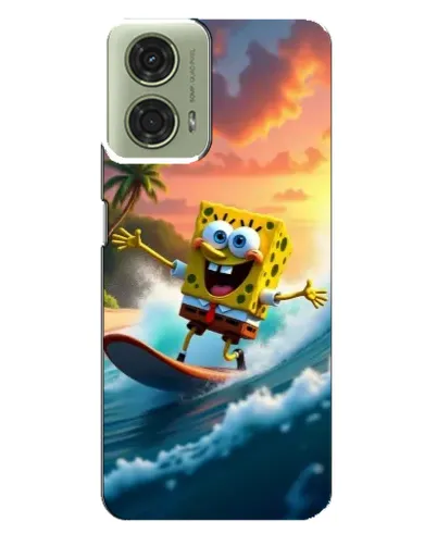 Чехол для Motorola MOTO G24 с картинкой «Губка Боб серфингист» Чехол для Motorola MOTO G24 с картинкой «Губка Боб серфингист»