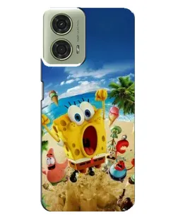 Чехол для Motorola MOTO G24 с картинкой «Развлечения на пляже»