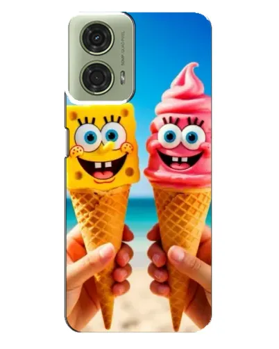 Чехол для Motorola MOTO G24 с картинкой «Спанч Боб мороженое» Чехол для Motorola MOTO G24 с картинкой «Спанч Боб мороженое»