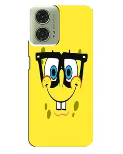 Чехол для Motorola MOTO G24 с картинкой «Минималистичный Спанч Боб»