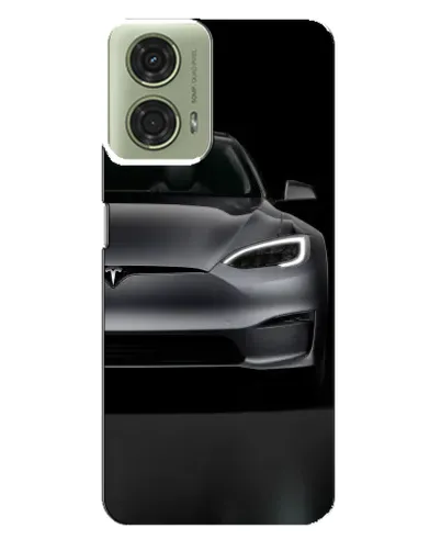 Чехол для Motorola MOTO G24 с картинкой «Tesla Model S Look»