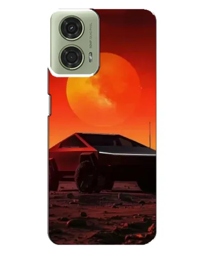 Чехол для Motorola MOTO G24 с картинкой «Cybertruck на Марсе»