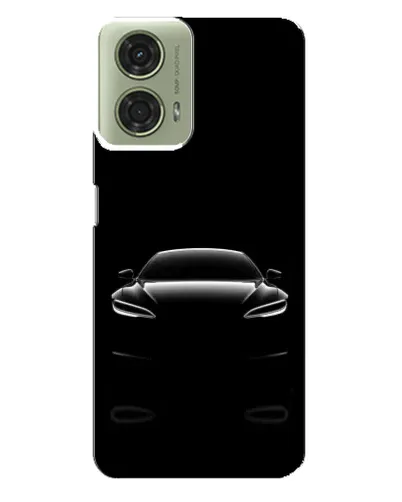 Чехол для Motorola MOTO G24 с картинкой «Силуэт Tesla Night»