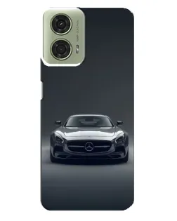 Чехол для Motorola MOTO G24 с картинкой «Mercedes на черном»
