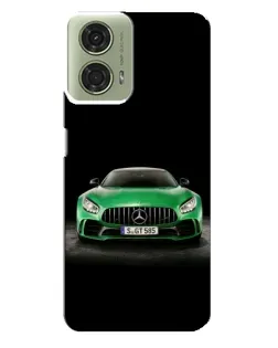 Чехол для Motorola MOTO G24 с картинкой «Mercedes — неоновый лого»