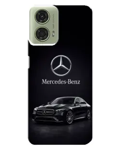 Чехол для Motorola MOTO G24 с картинкой «Mercedes — решетка радиатора»