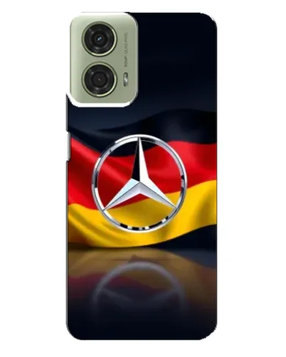Чехол для Motorola MOTO G24 с картинкой «Mercedes — флаг Германии» Чехол для Motorola MOTO G24 с картинкой «Mercedes — флаг Германии»