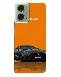 Чехол для Motorola MOTO G24 с картинкой «Оранжевый Mercedes AMG»