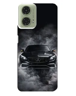 Чехол для Motorola MOTO G24 с картинкой «Mercedes в дыму»