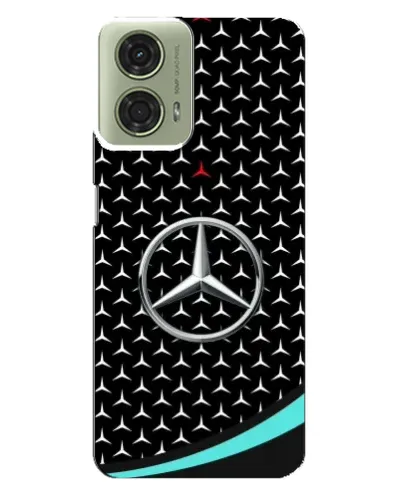 Чехол для Motorola MOTO G24 с картинкой «Mercedes — бирюзовый акцент» Чехол для Motorola MOTO G24 с картинкой «Mercedes — бирюзовый акцент»