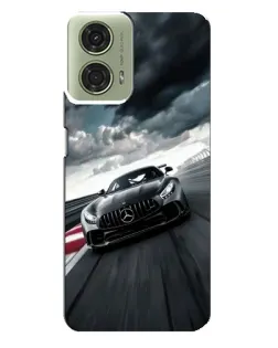 Чехол для Motorola MOTO G24 с картинкой «Гоночный Mercedes AMG»