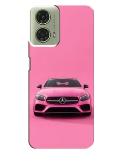 Чохол для Motorola MOTO G24 з картинкою «Рожевий Mercedes AMG»