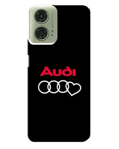 Чехол для Motorola MOTO G24 с картинкой «Логотип Audi Heart»