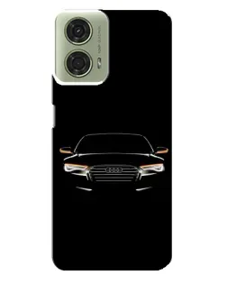 Чехол для Motorola MOTO G24 с картинкой «Audi — ночной контур»