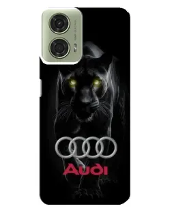 Чехол для Motorola MOTO G24 с картинкой «Пантера и Audi»